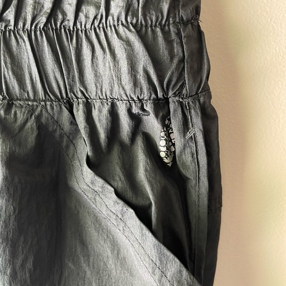 Free People Movement The Way Home Jogger Pants Black Nylon High Waisted Small - Picture 4 of 5